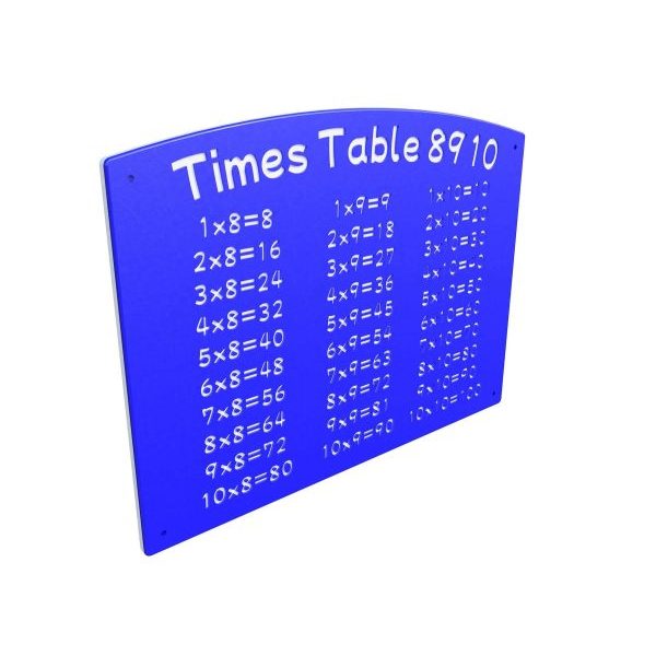 100-01-011 Times Table 8,9,10 view 1